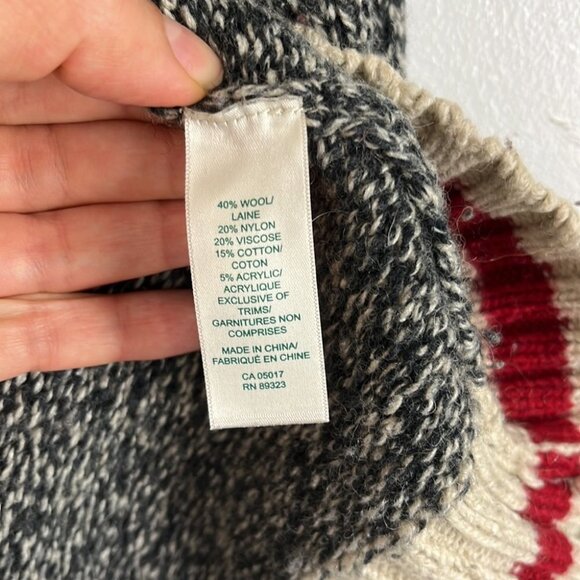 Roots Salt & Pepper Wool-Blend Cabin Sweater - Picture 6 of 8